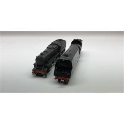 Graham Farish '00' gauge - 'GP5' Class 5MT (Black 5) 4-6-0 locomotive with tender, cast No.44753 in modern collector's plain blue box; and Bulleid Pacific (Merchant Navy Class) 4-6-2 locomotive 'Belgian Marine' with tender in BR blue No.35017 for spares or repair, in original box with GF user's letter and spares price list etc (2)