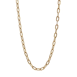  Gold link necklace, hallmarked 9ct, approx 12.6gm   