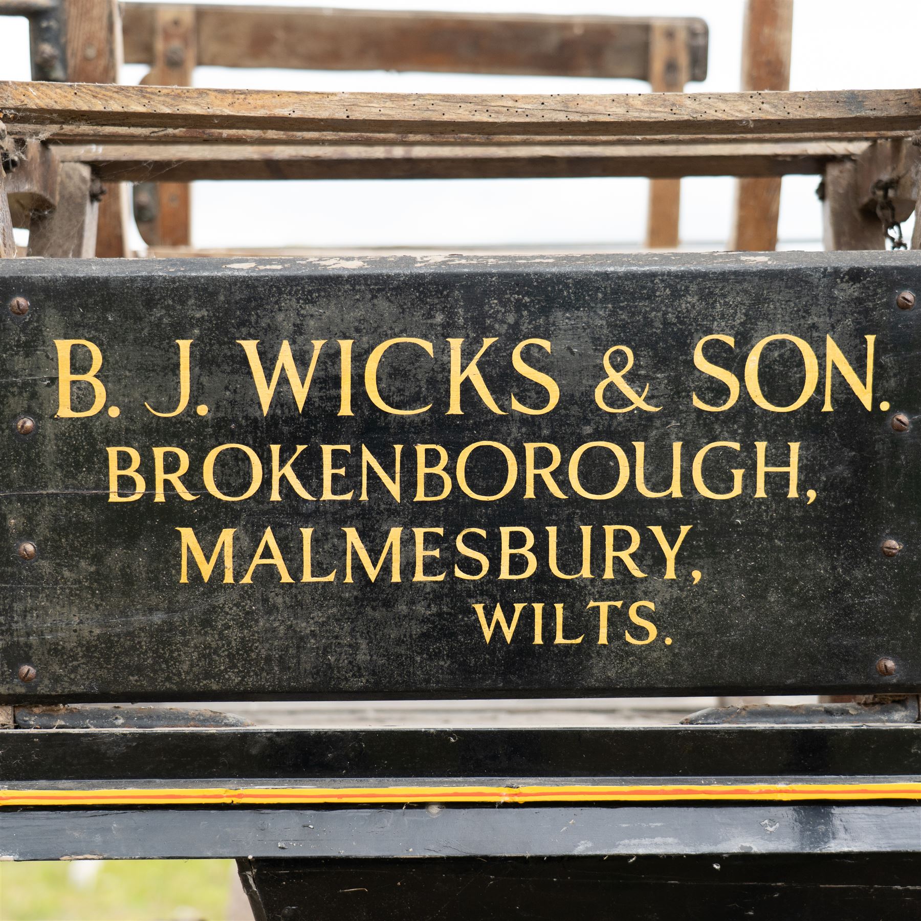 “The Duchess” Char-a-banc, ex. Bath Carriage Museum previously owned by B.J. Wicks & Son, Built by John Marstons, Birmingham.


A four wheeled horse drawn Char-a-Banc n named 