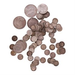 Approximately 220 grams of Great British pre-1920 silver coins