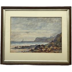 Arthur W Turner (British 19th/20th century): Whitby, watercolour signed 25cm x 36cm