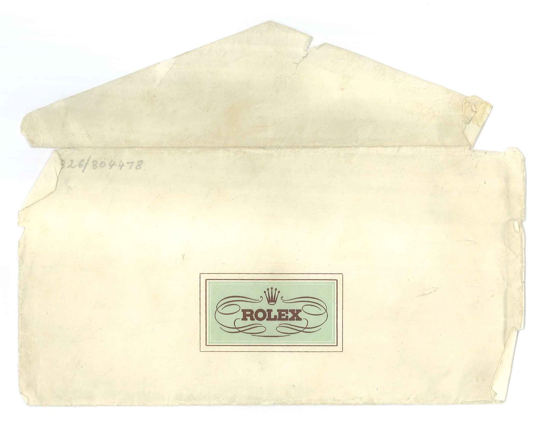 Rolex Oyster Perpetual gentleman's stainless steel automatic wristwatch, Ref. 6107, serial No. 804478, cream dial with dagger hour marks, on expanding Rolex bracelet, with fold-over clasp, with papers dated 1953 / 54