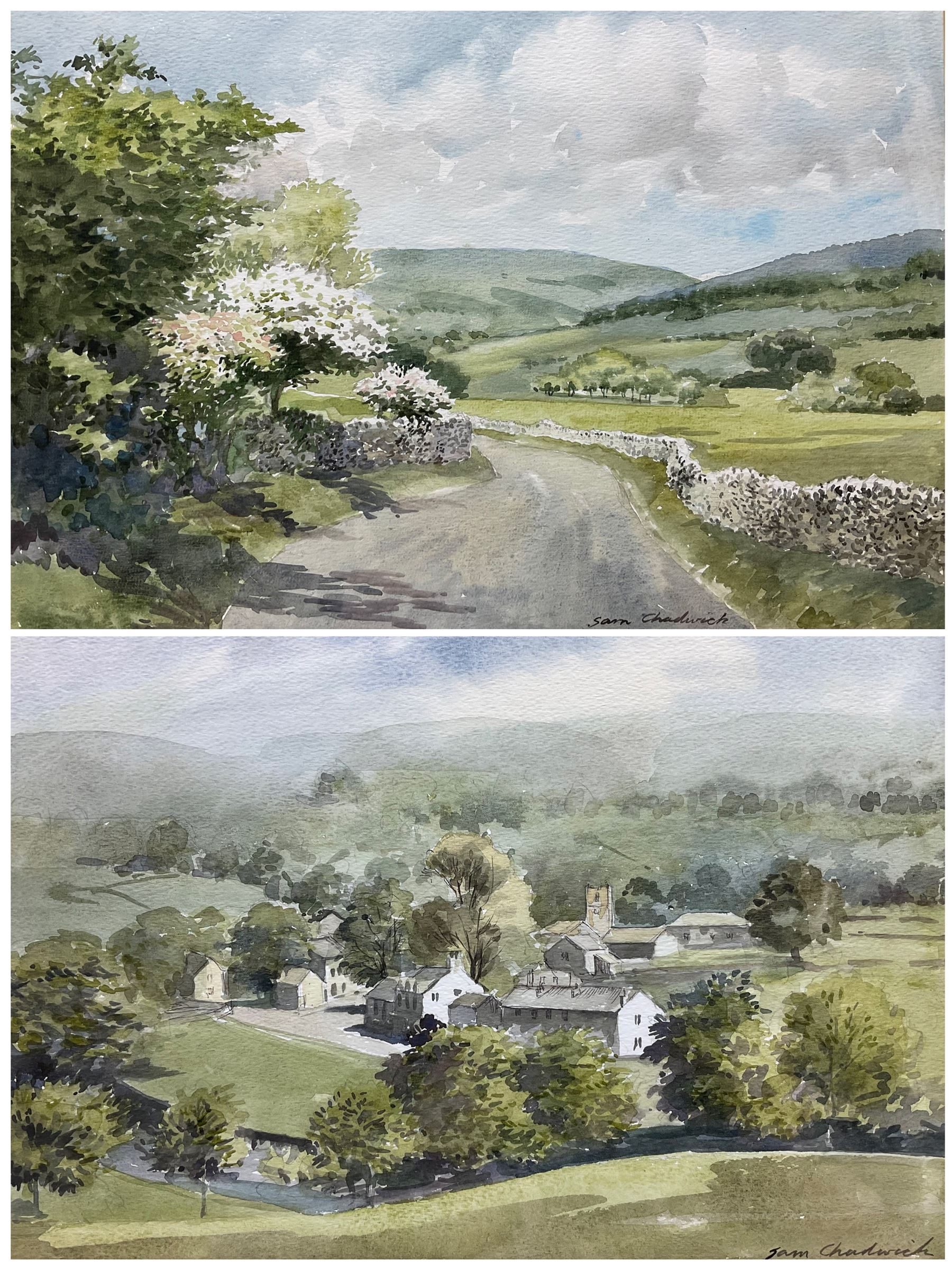 Sam Chadwick (British 1902-1992): 'Kettlewell' and 'May-Time in Wharfedale', pair watercolours signed, titled verso 27cm x 40cm (2)
