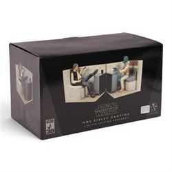 Gentle Giant pair of limited edition Star Wars Mos Eisley Cantina bookends, no. 8129, limited edition no. 1244/3500, boxed