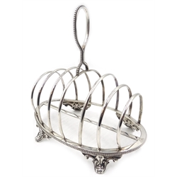 Victorian silver toast rack by Martin Hall & Co Sheffield 1859, 7oz