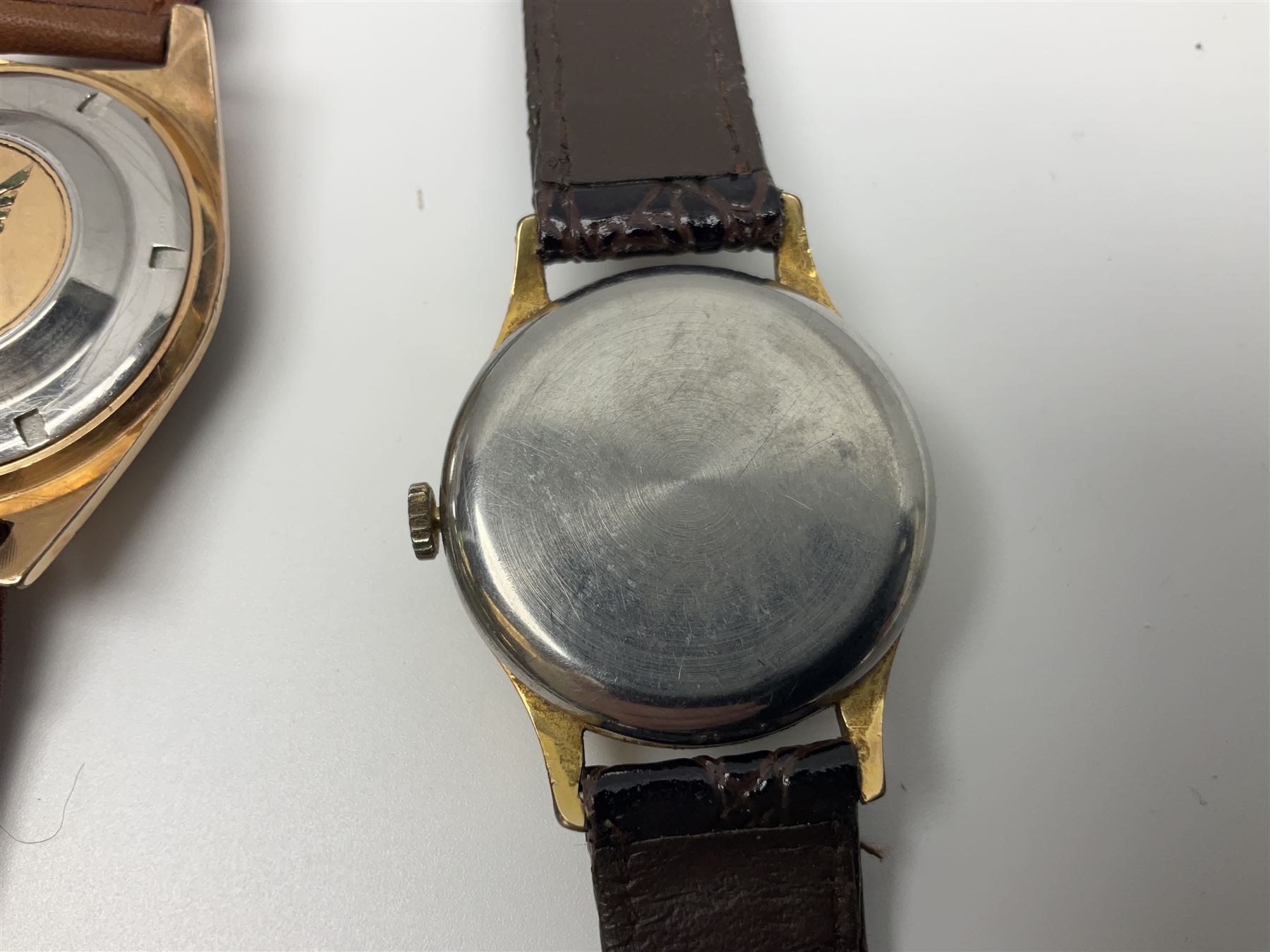 Five manual wind wristwatches including Chancellor De Luxe, Oris, Smiths, Jean Herber and Talis and two automatic wristwatches including Jovial and Exalibur (7)