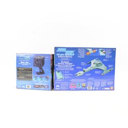 Two Bandai Playmates Star Trek The Next Generation Collector's Edition playsets, comprising Borg Ship collector's edition no. 060409 and Klingon Attack Cruiser collector's edition no. 187585, both boxed 