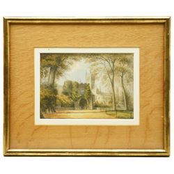 George Fall (British 1848-1925): 'Marygate Tower York', watercolour signed 16cm x 23cm