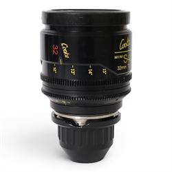 Cooke Mini S4/i 32mm T2.8 prime lens with PL mount, serial no. 8032-0714, with front and back lens caps