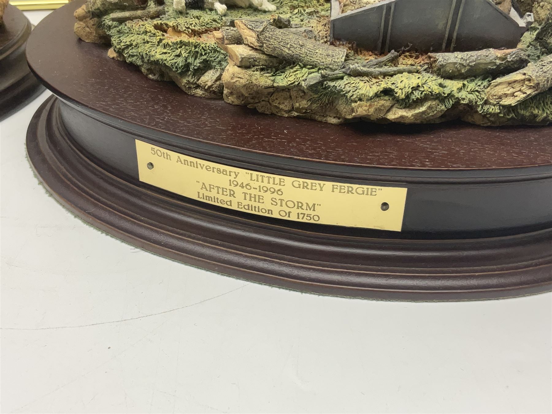 Two Country Artists figures, After the storm no CA831, limited edition 891/1750 and The Harvesters, limited edition 824/850, both with wooden base and certificates of authenticity