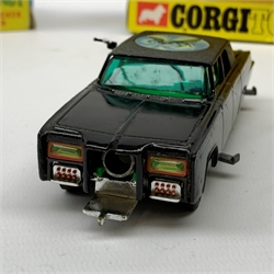 Corgi - Green Hornet Black Beauty Crime Fighting Car No.268, boxed with inner pictorial stand, three spinners and three missiles