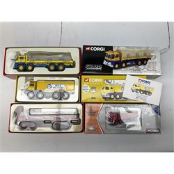 Corgi - nine die-cast commercial vehicles comprising four Building Britain Series 14401, 14501, 13905 and 24502; London Brick Company 26401; three Guy lorries 29001, 29101 & 29401; and BRS Tipper 10201; most limited editions; all boxed (9)