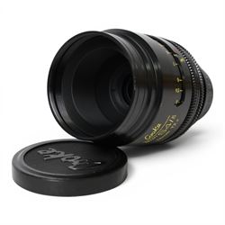 Cooke Mini S4/i 75mm T2.8 prime lens with PL mount, serial no. 8075-0714, with front and b...