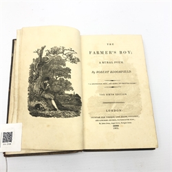  Bloomfield Robert: The Farmers Boy A Rural Poem. 1802 6th.edition with engravings by John Anderson.  Published by Vernor & Hood, Poultry etc, full calf with panelled spine,1vol  