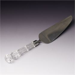 Waterford Crystal 'Pompeii' vase, boxed, H15cm, a Waterford 'Archive' vase, boxed, H18cm, and a collection of other Waterford items, including an ashtray, cake slice, and covered pot (5)