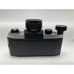 Mirax Laborec series one scientific camera body, with screw mounted lenses, serial no. 117367