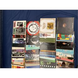 Quantity of vinyl records including Budgie 'Deliver us from evil',  ZZ Top 'El Loco', 'Deguello', 'Greatest Hits', Midge Ure 'fragile', Waylon 'Are You Ready For The Country' and other music, approximately 130, in one box