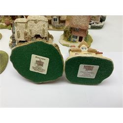 Twenty Lilliput Lanes, including The Chocolate House, Chiltern Mill, Blaise Hamlet, St Kevin Church, some with deeds and original boxes