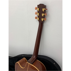 Ayres MCSM acoustic guitar designed by Gerard Gilet, Sitka Spruce, mahogany back and sides, in carrying case