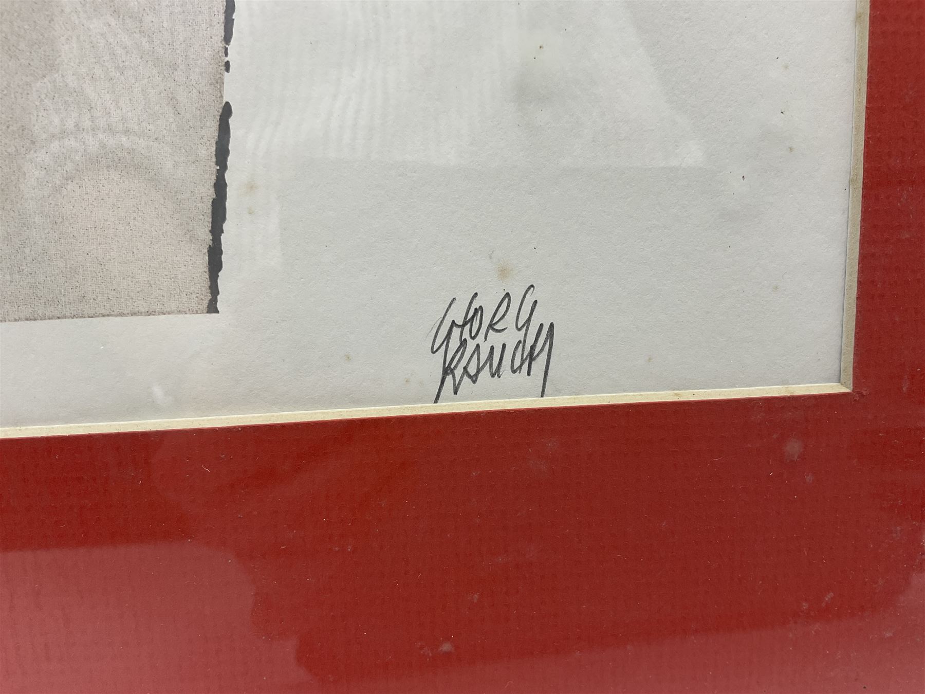 Georg Rauch (Austrian 1924-2006): 'Amanda's on my Mind', screenprint signed titled and numbered 1/250 in pen 72cm x 49cm