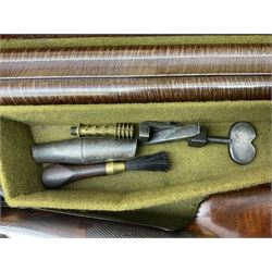 William Ling of London 15-bore double barrel side-by-side percussion shotgun, No.168, the 74cm (29
