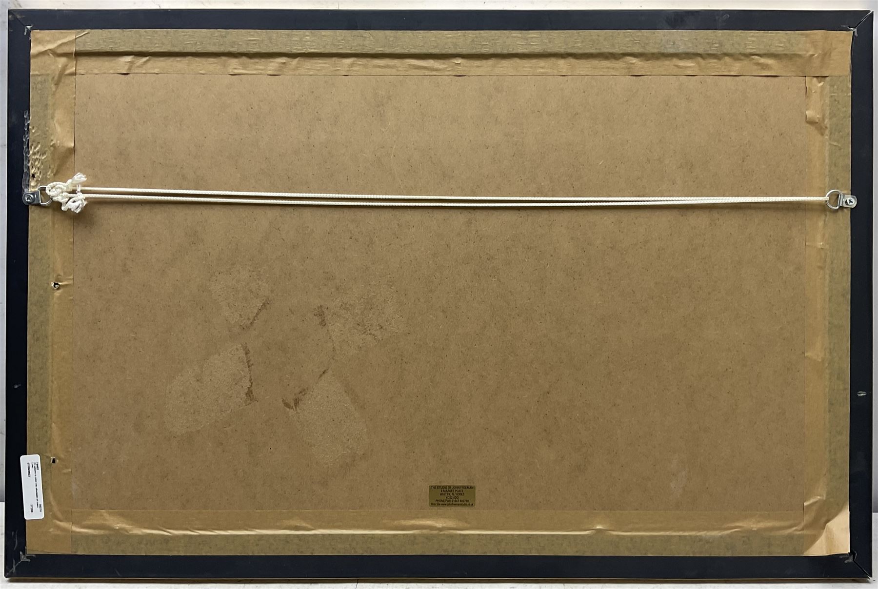 John Freeman (British 1942-): ‘Dawn - Whitby’, watercolour signed titled and dated ‘15, 25cm x 50cm