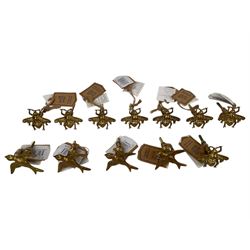 Collection of Sass & Belle gold finish bee and bird handles / knobs