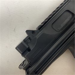 Gamo MP-9 .177 cal. semi-auto blowback pellet/BB CO2 gun, serial no.14J39179, L30cm; on original box with accessories and paperwork  NB: AGE RESTRICTIONS APPLY TO THE PURCHASE OF AIR WEAPONS.