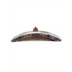 19th century carved pine architectural pediment, detailing floral swags with berries and central serpentine snake head 