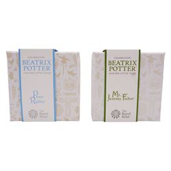 Two The Royal Mint United Kingdom Beatrix Potter silver proof fifty pence coins, 'Mr Jeremy Fisher' and 'Peter Rabbit', both cased with certificates