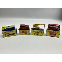 Matchbox 1-75 Series - Carry Case containing thirteen models comprising 2d, 5a, 8a, 9b, 10c, 11c, 13c, 14c, 17d, 25c, 27d, 28c and 31e (Superfast); all boxed