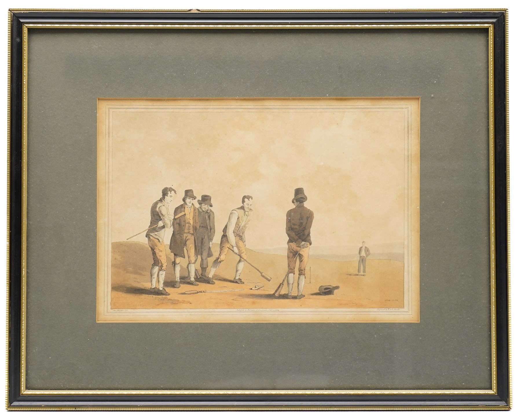 Robert Havell Sr. (British 1769-1832) after George Walker (British 1781-1856): Illustrations from The Costume of Yorkshire - 'Whalebone Scrapers' 'Fishermen' 'Farmers' 'The Cloth Dressers' 'Nor and Spell' and 'Moor Guide, six hand-coloured engravings 19.5cm x 29.5cm (6)