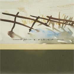 James Fletcher-Watson (British 1913-2004): 'Windrush Mill Gloucestershire' and 'First Sign of Spring', pair watercolours signed, inscribed verso 35cm x 52cm; Alastair S Paterson (British 20th century): Wintry Tree, watercolour signed 37cm x 54cm (3)