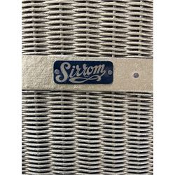 Two 'Sirrom' Lloyd Loom type bedroom chairs