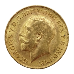  1914 gold half sovereign  