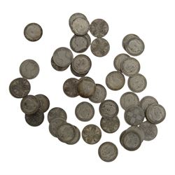 Approximately 497 grams of Great British pre-1920 silver one florin coins