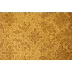  Two pairs of gold damask curtains and some floral fabric, curtains - W210cm Fall - 147cm & W111cm, H254cm  