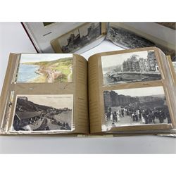 Approximately six hundred and fifty early 20th century and later local interest Scarborough postcards, housed in four albums