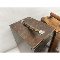 20th century W. Watson & Sons Kima microscope no. 118396 in original oak box, together with W. Watson & Sons Praxis microscope no. 18360, in original box  