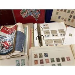 World stamps including small number of Chinese, Egypt, Aden, Monaco, Philippines etc, on album pages and in albums / folders, in one box