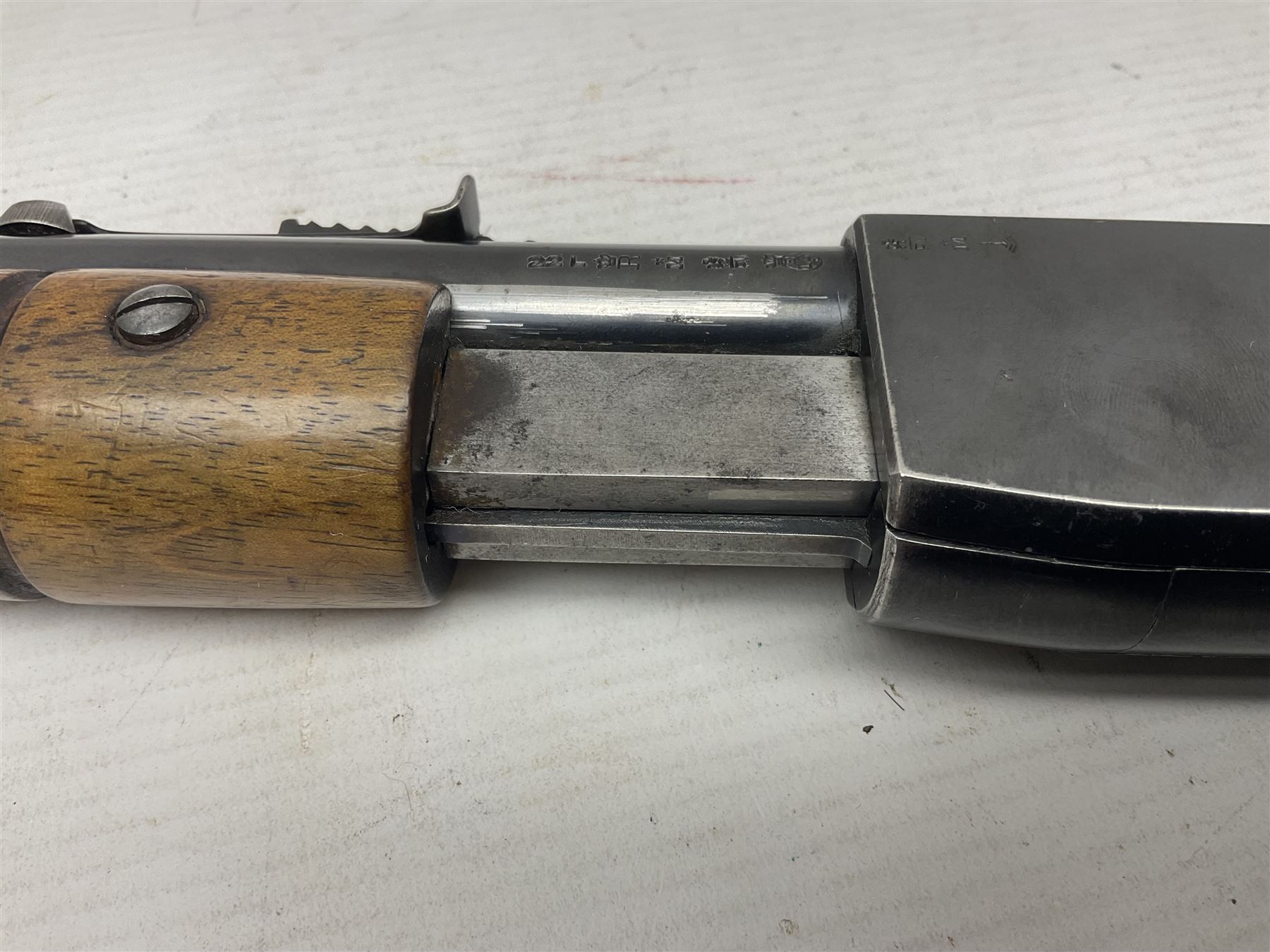 FIREARMS CERTIFICATE REQUIRED - Belgian Browning FN pump action .22 LR rifle, the 56cm(22