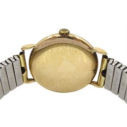 Rotary gentleman's 9ct gold manual wind wristwatch, London 1953, on expanding gilt strap