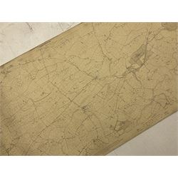 Ordnance map of Ireland, Second edition 1904, backed on linen, L approx 185cm