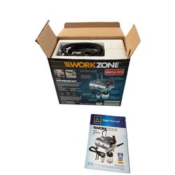 Workzone air compressor with attachments 
