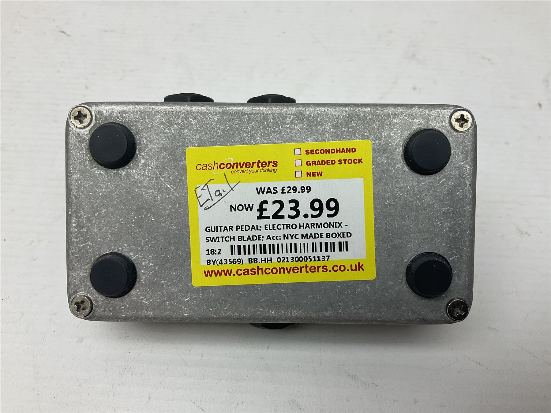 Electro Harmonix Nano Holy Grail guitar pedal and an Electro Harmonix Switch Blade channel selector