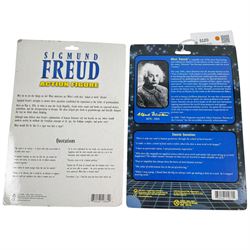 Two Accoutrements figures, comprising Sigmund Freud and Albert Einstein, both carded