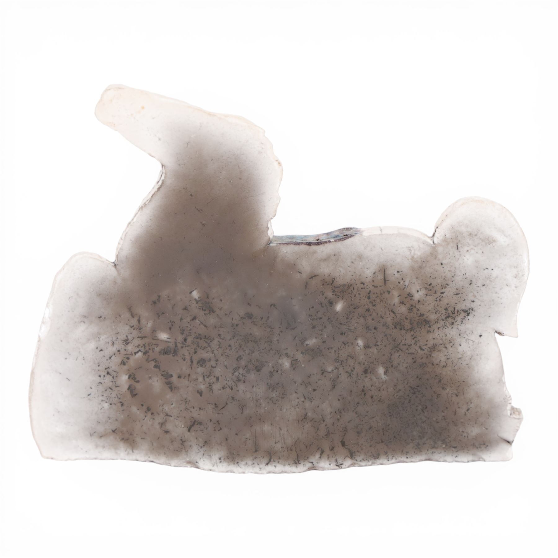 Sarah Noel (1961-), raku slab sculpture modelled as a horse, H14cm