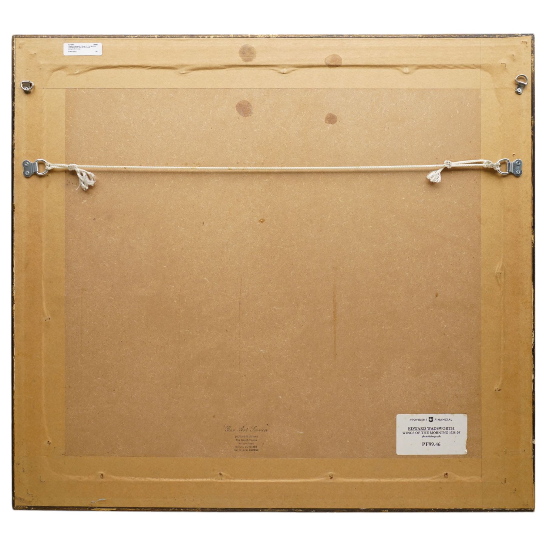 Edward Wadsworth (British 1889-1949): 'Wings Of The Morning', lithograph in colours signed in pencil with blindstamp 39cm x 46cm