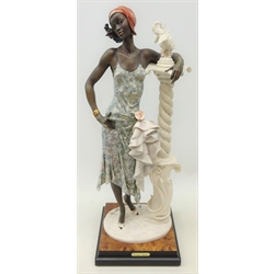  Limited edition Giuseppe Armani Florence figure 'Lady with Elephant' with boxed certificate and labels, H46cm   