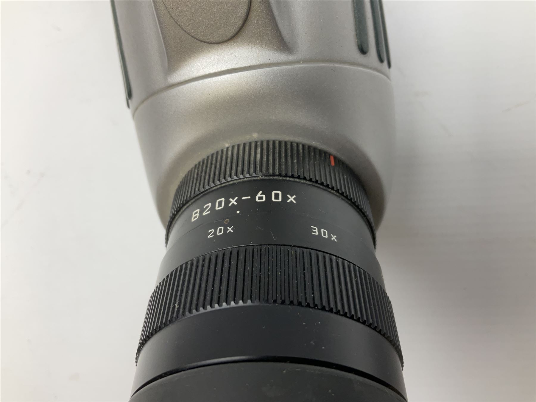 Leica APO-Televid 77 Spotting Scope,chrome, serial no. 2050411, with Manfrotto tripod, serial no. 190NAT2